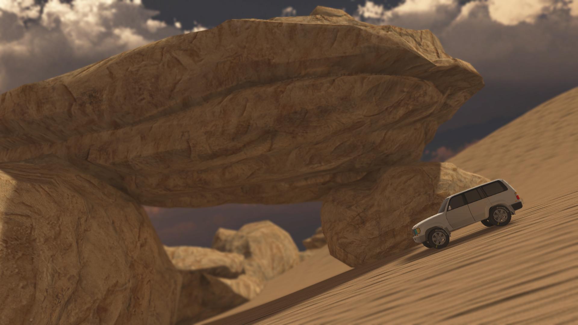 4x4 desert hill climb