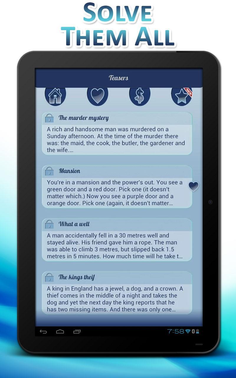 Brain Teasers, Logic, Riddles