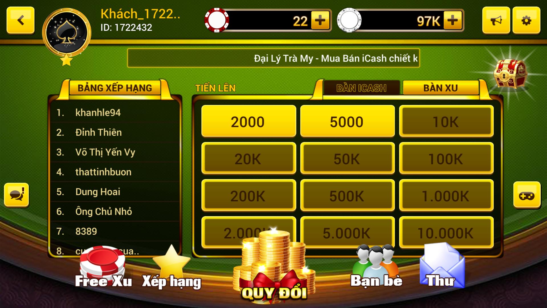 Game danh bai doi thuong - xGame