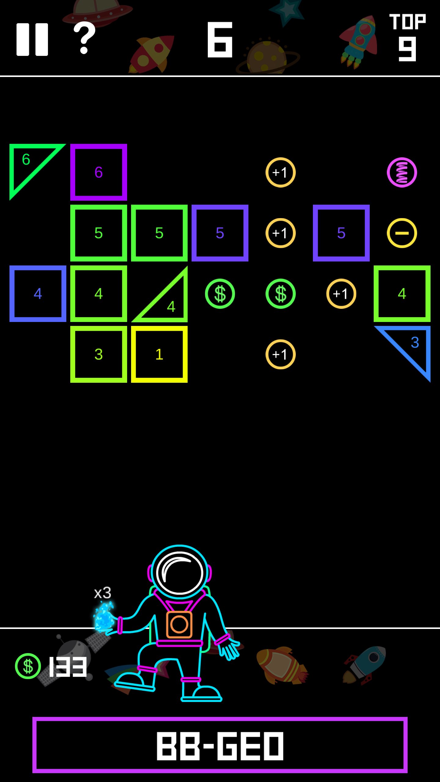 BBGEO: Brick Breaker Geometry