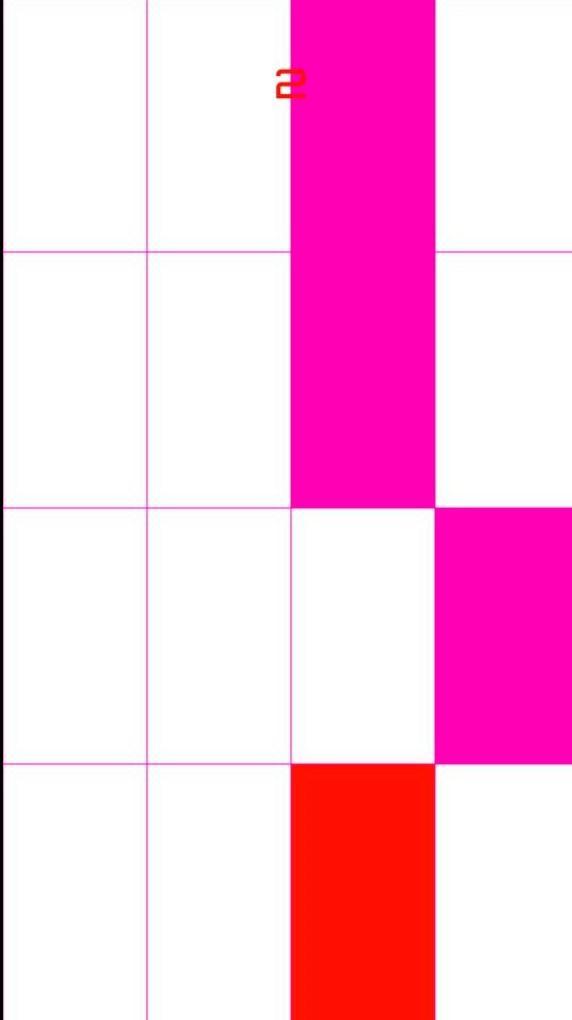 Pink And White : Piano tiles For girls
