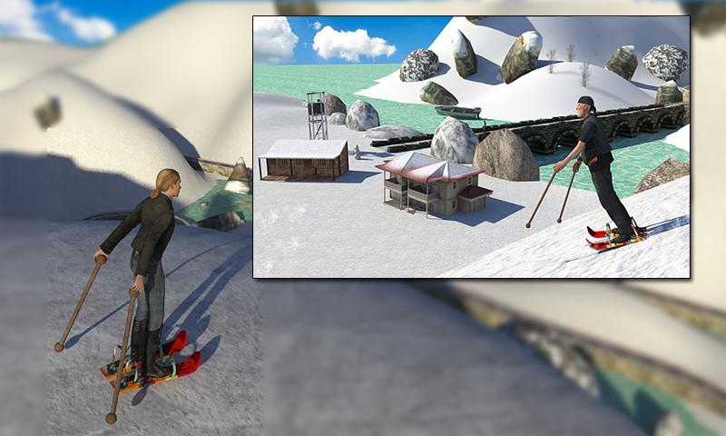 Snow Skiing Racing Adventure