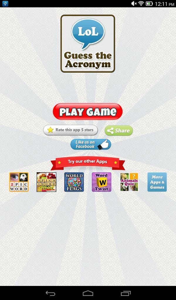 Guess the Acronym word