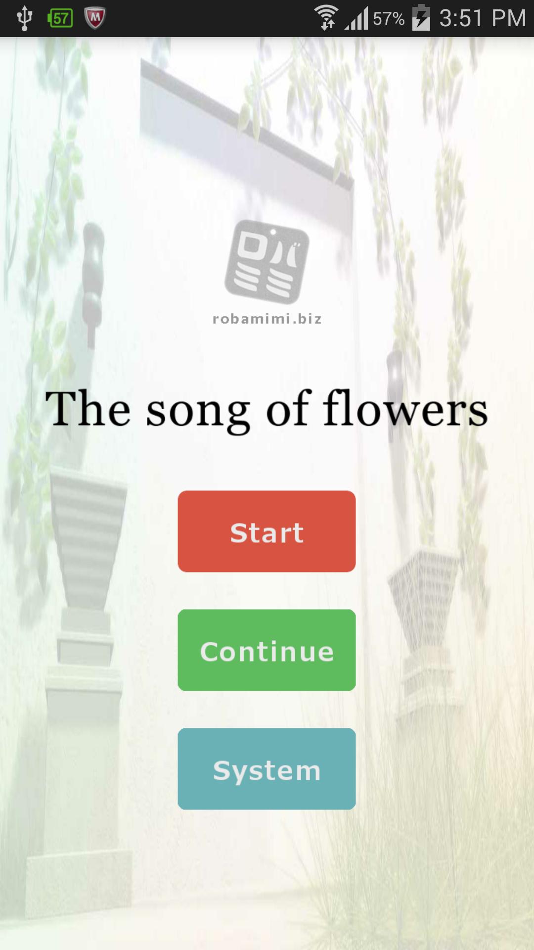 The song of flowers