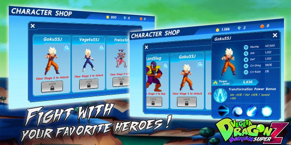 Saiyan Dragon Vegeta: Super Fighter Z