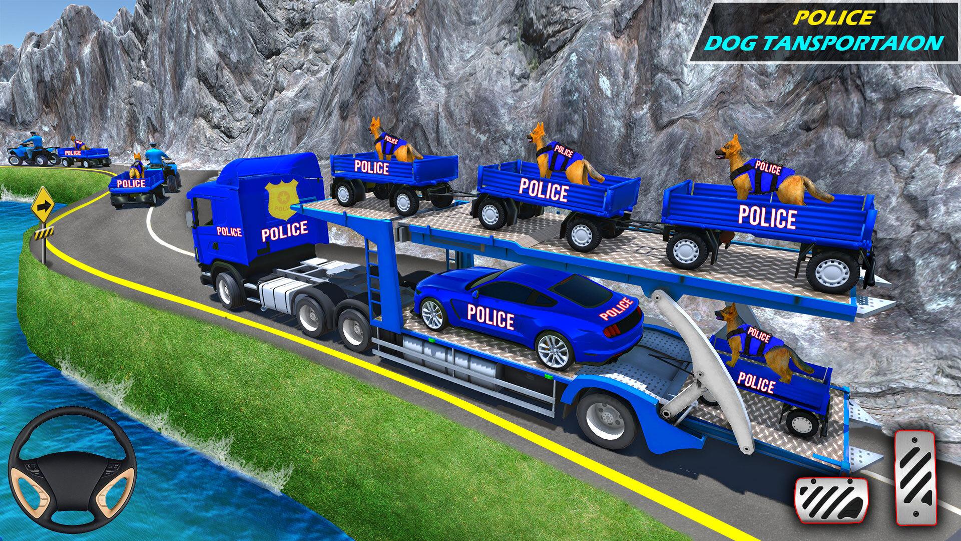 Police Vehicle Transport Truck