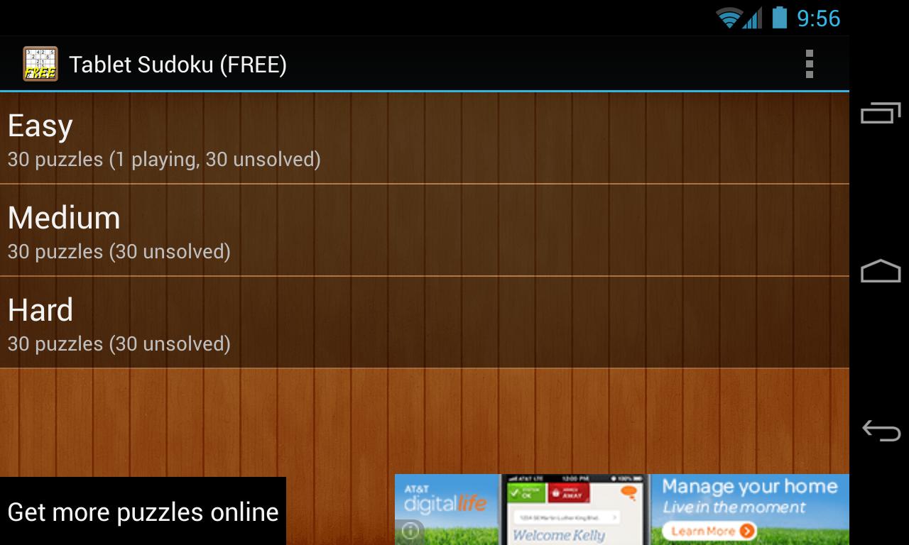 Tablet Sudoku Free